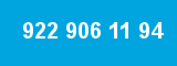 922 906 11 94 922 906 11 94